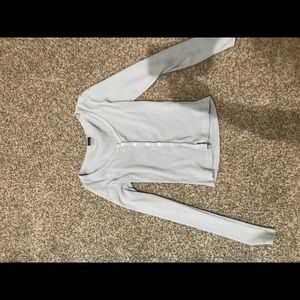 Blue Brandy Melville Long Sleeve Zelly Top